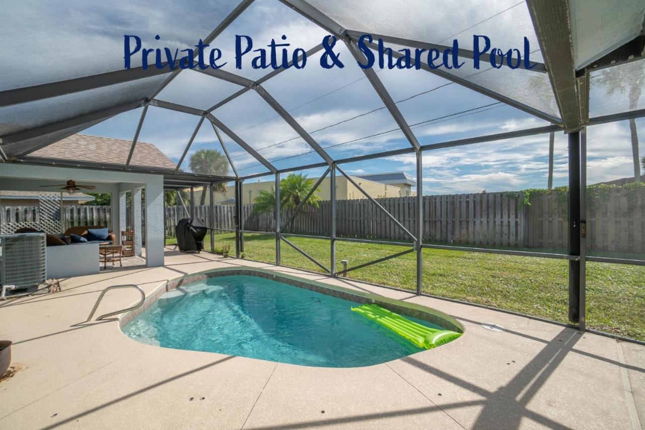 Serene Seaside Retreat - Dog Friendly - 2Br Townhouse With Shared Heated Pool Steps To Paradise Beach! Melbourne Bagian luar foto